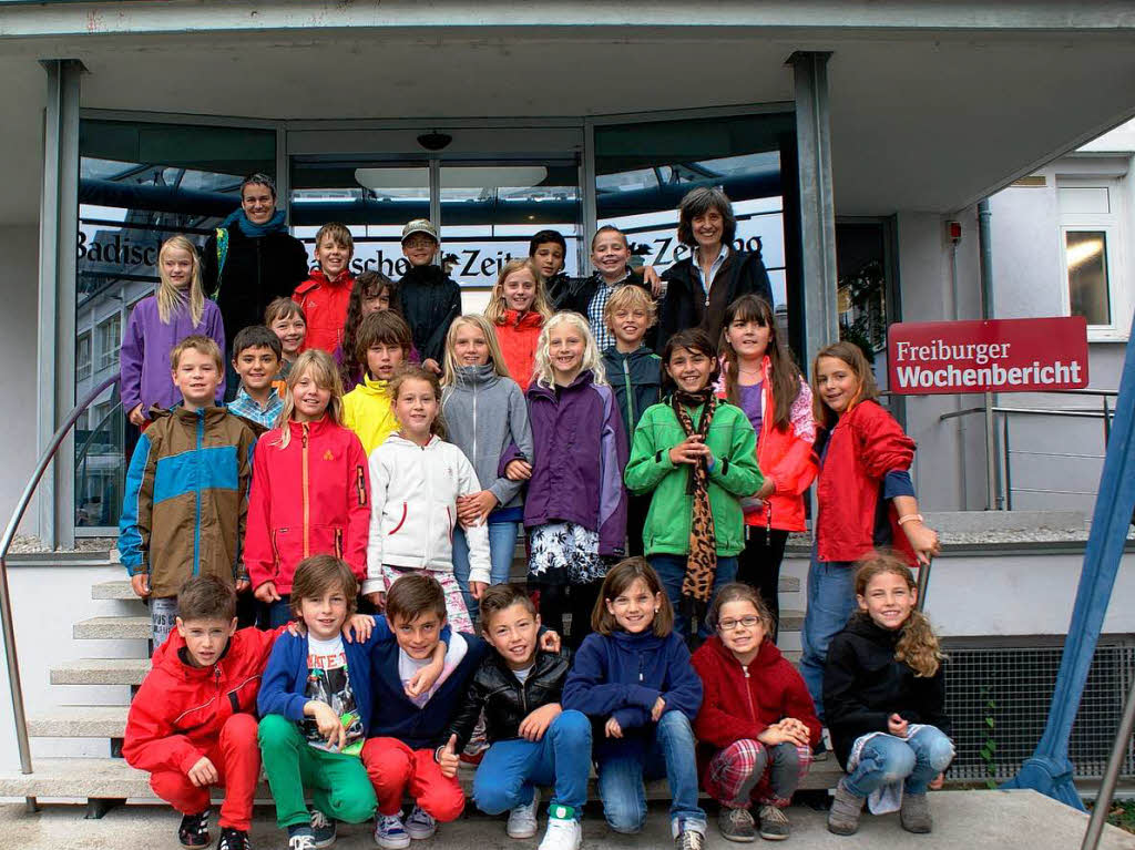 Die Klasse 4 der Neunlinden-Schule aus Elzach mit ihrer Lehrerin Frau Rita Kaltenbach