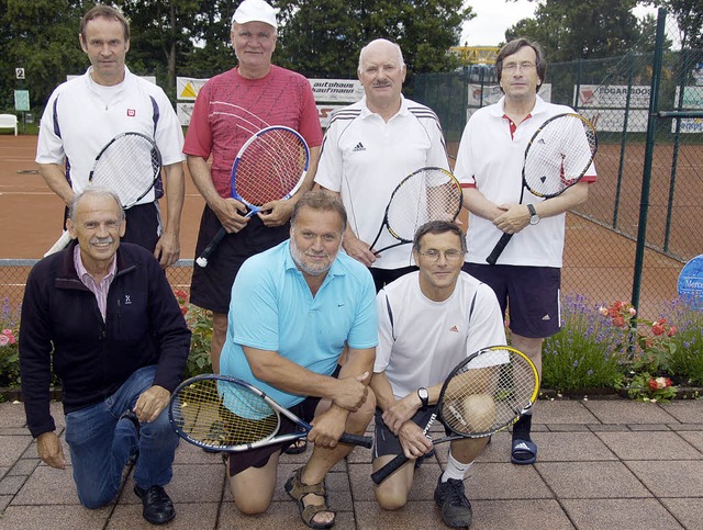 Die Herren 50 des Tennisclub Bahlingen...nchstes Jahr in der 2. Bezirksklasse.  | Foto: Alfred Peter