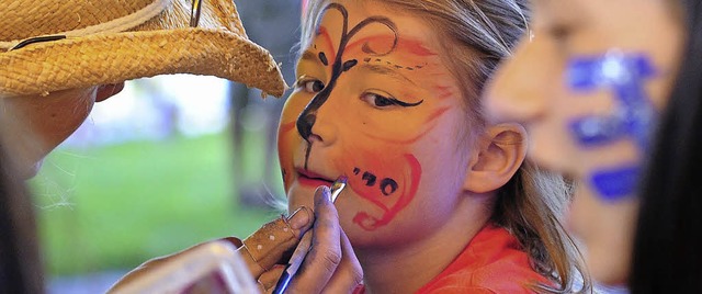 Auch Kinderschminken wird am Sonntag angeboten.  | Foto: thomas kunz