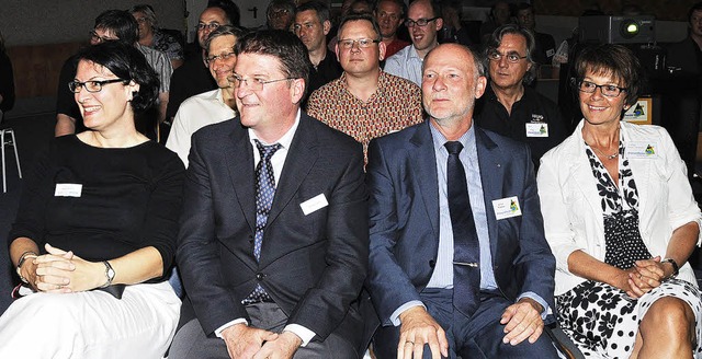 Hausherr Michael Brg und Brgermeiste...n beim Friesenheimer Unternehmertreff   | Foto: BETTINA SCHaLLER