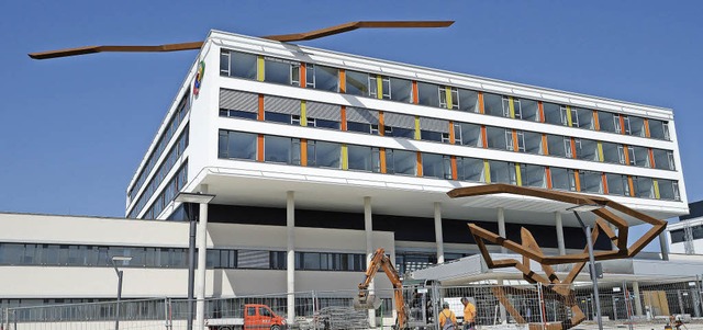 Kunst am Klinikum: 40 Meter lang ist d...;Der Linie lang&#8220; gegeben hat.     | Foto: DPA