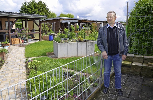 Individuelle Vorlieben zeigen die Grten hinter Vorsitzendem Peter Bergmann.   | Foto: Martina Proprenter