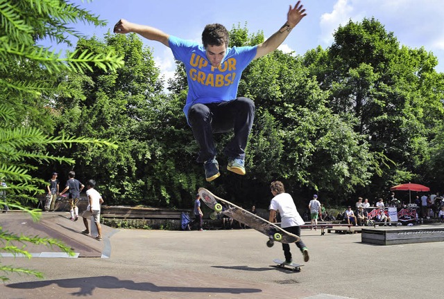 Zum Abheben schn sind viele der Skatertricks.   | Foto: Thomas Kunz