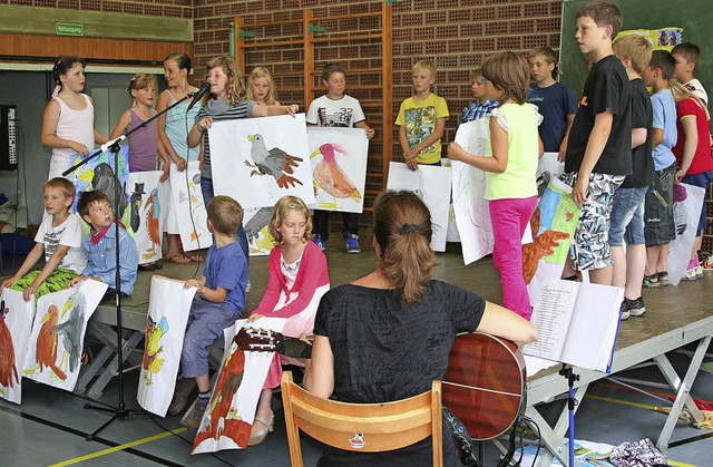 Gute Unterhaltung boten die Schler be...beziehungsweise dort entstanden sind.   | Foto: Gerd Sutter