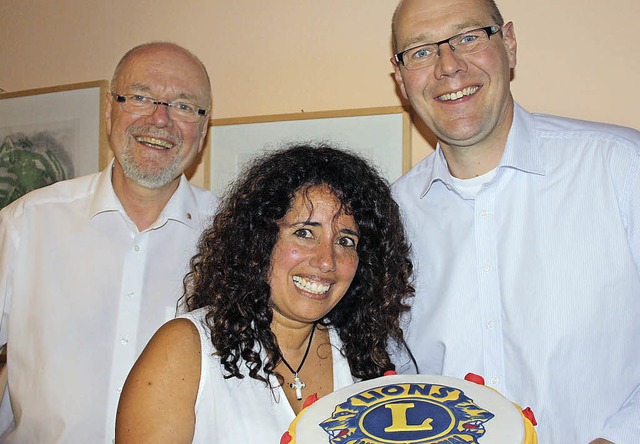 Lucia Katzenstein mit Palick (links) und  Bleckmann   | Foto: PRIVAT