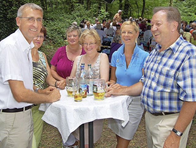 Auch beim Fest:  Armin Schuster (von l... und CDU-Fraktionssprecher Paul Renz.   | Foto: Heinz Vollmar