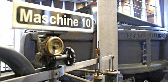 Mehr als 115 Jahre hat die lteste Turbine, Maschine 10, auf dem Buckel.  | Foto: Ralf Staub