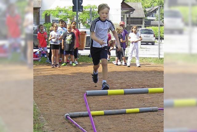 Fitnesstest beim Schulsportfest