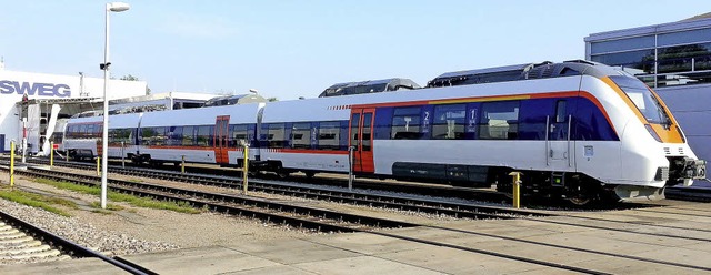 Zwei Elektro-Triebzge vom Typ &#8222;...WEG auf der Mnstertalbahn eingesetzt.  | Foto: Martin Wendel