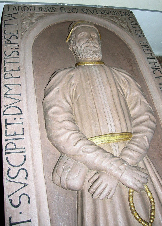Das Landelinusgrab in der Kirche Mnchweier   | Foto: Sandra decoux-kone