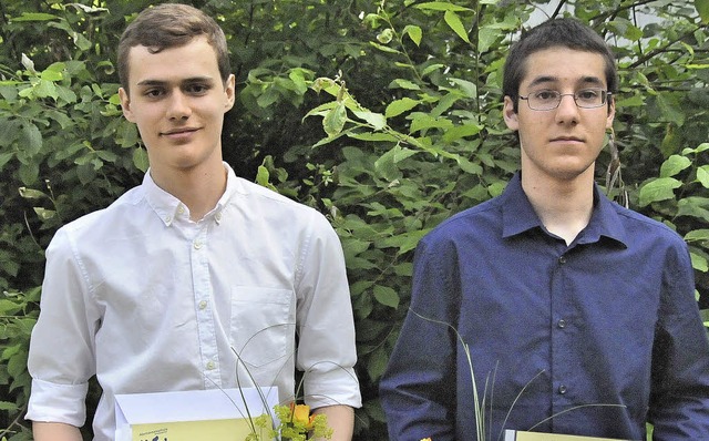 Jakob Schillinger (links) und Kai Vogt...ge Leistungen berzeugt und berrascht  | Foto: Markus Zimmermann               