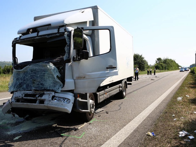 Schwerer Lastwagenunfall in der Ortenau  | Foto: Christoph Breithaupt