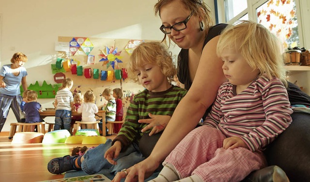 Ein &#8222;Kinderspiel&#8220; ist es f...r die Kleinkindbetreuung zu erfllen.   | Foto: Georg Wendt/dpa