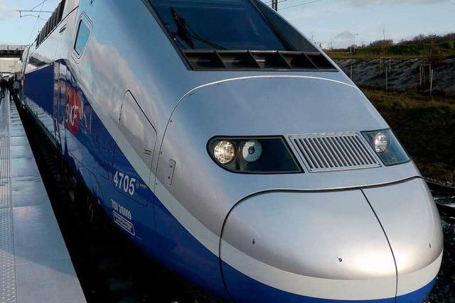 Der TGV ist da – Einfahrt nach Freiburg