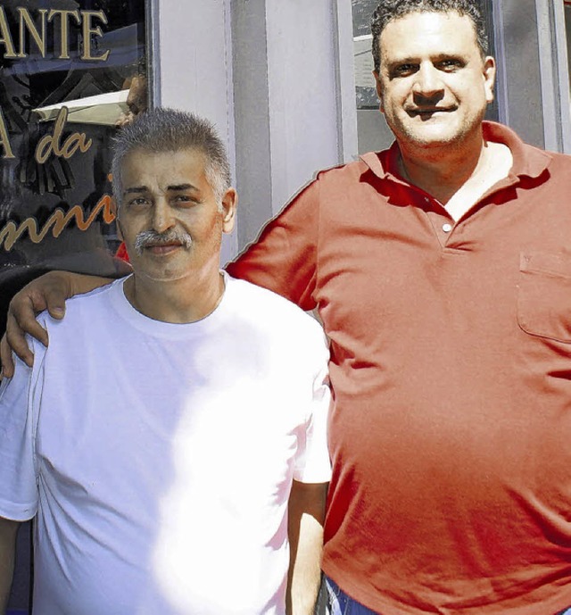 Lebensretter Paolo Cellestina (links) ...hef Giovambattista Saraceno. BIld: jak  | Foto: Jakober