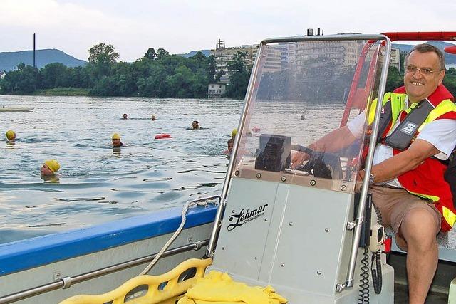 Rheinschwimmen: Khles Nass an heien Sommertagen