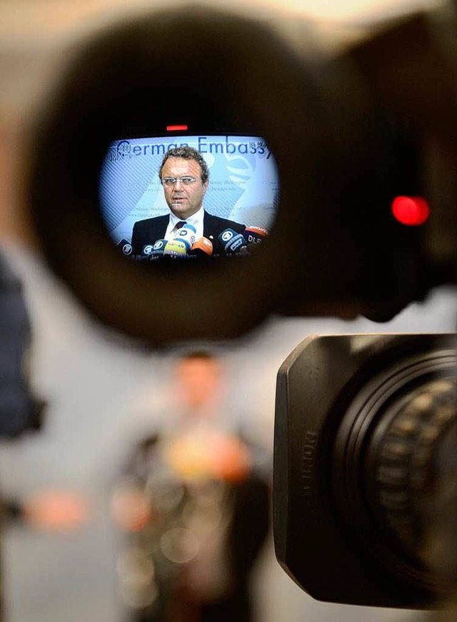 Deutschlands Innenminister Hans-Peter Friedrich in Washington.  | Foto: dpa