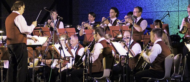 Musikgenuss unter freiem Himmel: Die S...pen-Air-Konzert vor der Breisgauhalle.  | Foto: Ilona Hge