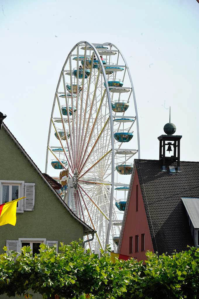 Ein Wahrzeichen des Nepomukfestes: das Riesenrad Ein Wahrzeichen des Nepomukfestes: das Riesenrad