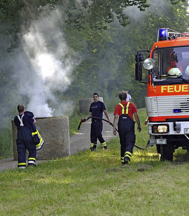 Schnell gelscht war der Brand eines H... absichtlich in Brand gesteckt worden.  | Foto: mnch