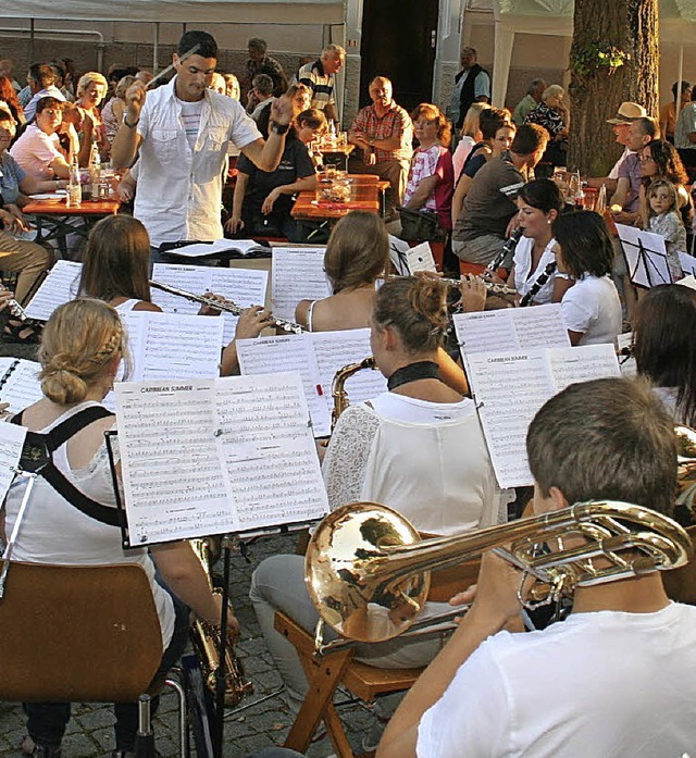 Gelungener Auftakt des Kirchengemeinde...lingen der Stadtmusik. Foto: Ines Bode  | Foto: Ines Bode