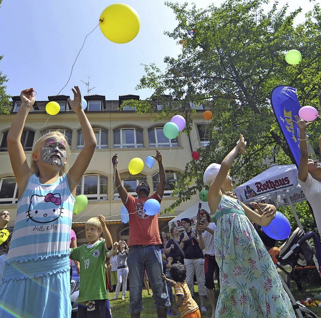 Sommerfest? Geburtstagsparty? Die Kind...n am Samstag einfach beides zusammen.   | Foto: Michael Bamberger