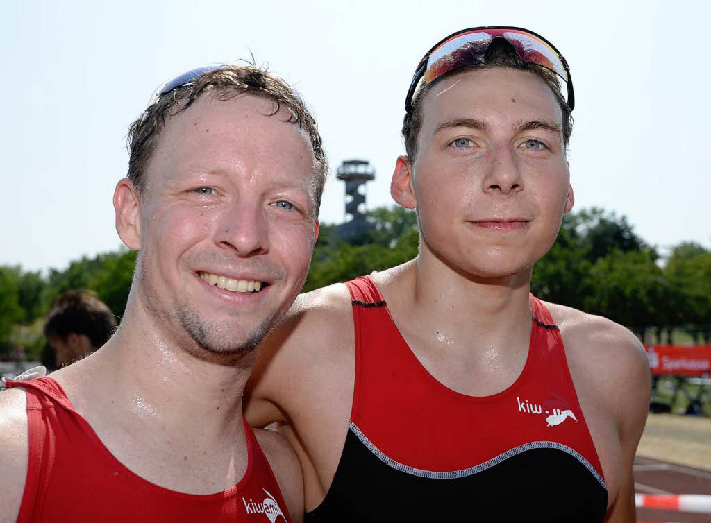 Sieger Philipp Keller (links) und der Zweite Jos Giese (beide TNB Malterdingen).