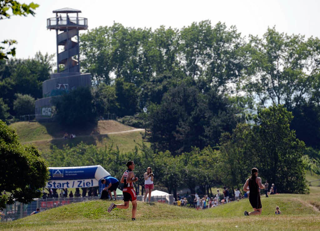 Impressionen vom Freiburg-Triathlon rund um den Seepark