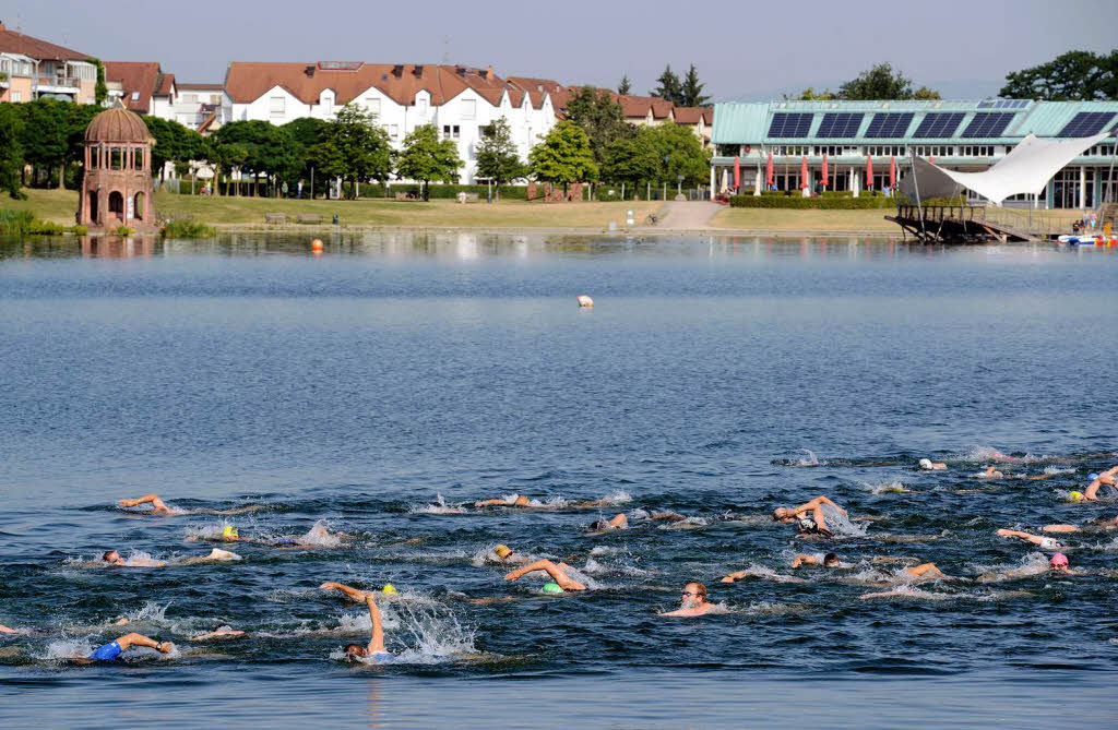 Impressionen vom Freiburg-Triathlon rund um den Seepark