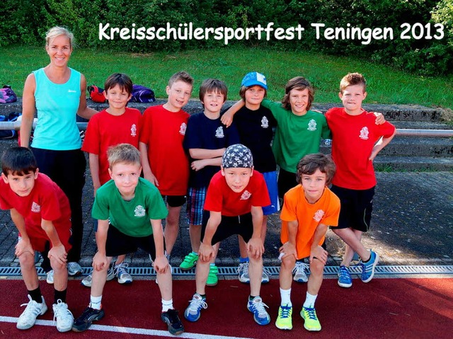 Das Team der Jungs &#8211; sie schafften es auf den 7. Platz.  | Foto: privat