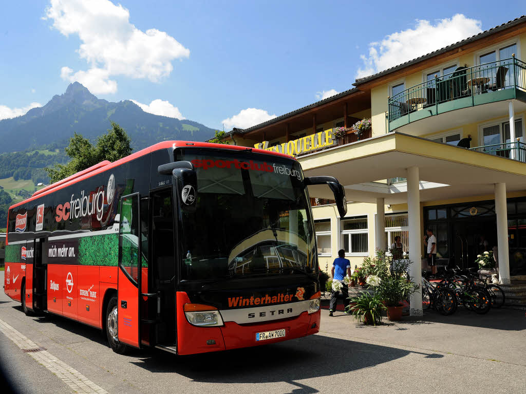 Der SC Freiburg in Vorarlberg.