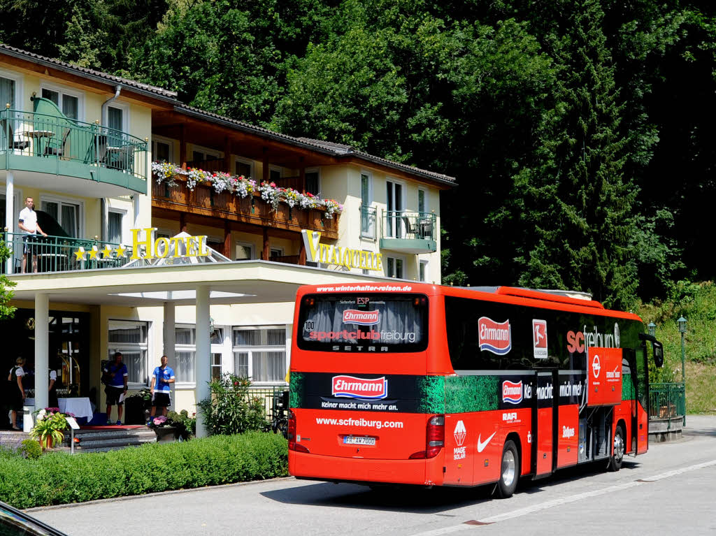 Der SC Freiburg in Vorarlberg.