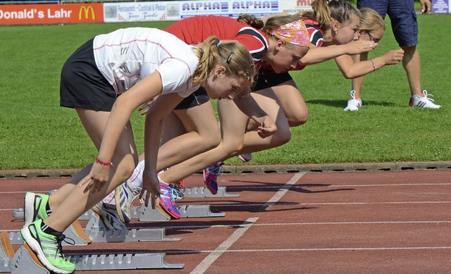 Mdchen beim Sprint: Ein guter Start ist die halbe Miete.   | Foto:  Uwe Schwerer