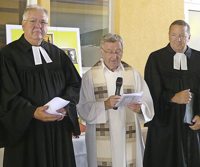 Den kumenischen Gottesdienst beim Kaf...er Proben, das Abkhlen und Reinigen.   | Foto: Klaus Brust