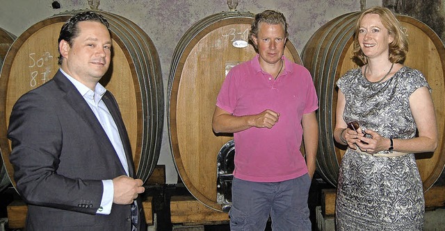 Landwirtschaftsminister Alexander Bond...h das Oberrotweiler  Weingut  gefhrt.  | Foto: thomas rhenisch