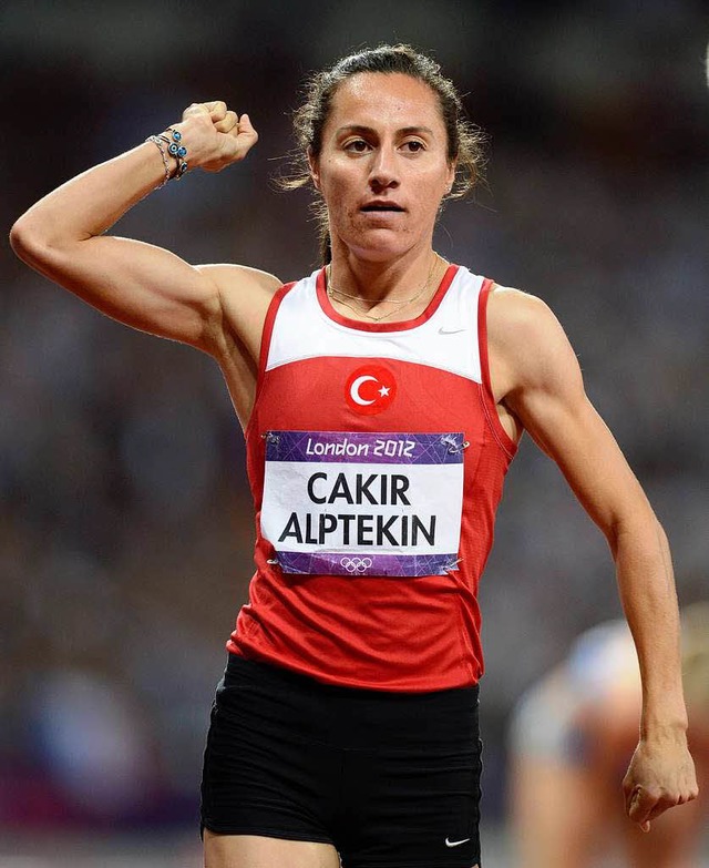2004 gedopt, 2012  Olympiasiegerin be...Trkin Asl&#305; Cak&#305;r Alptekin    | Foto: dpa