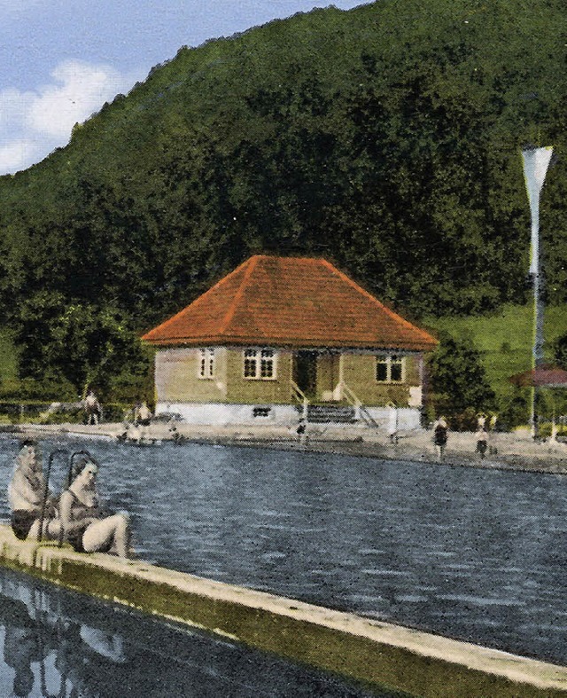 1905  wurde im beliebten Kurort das erste  Schnauer Schwimmbad erffnet.   | Foto: Privat