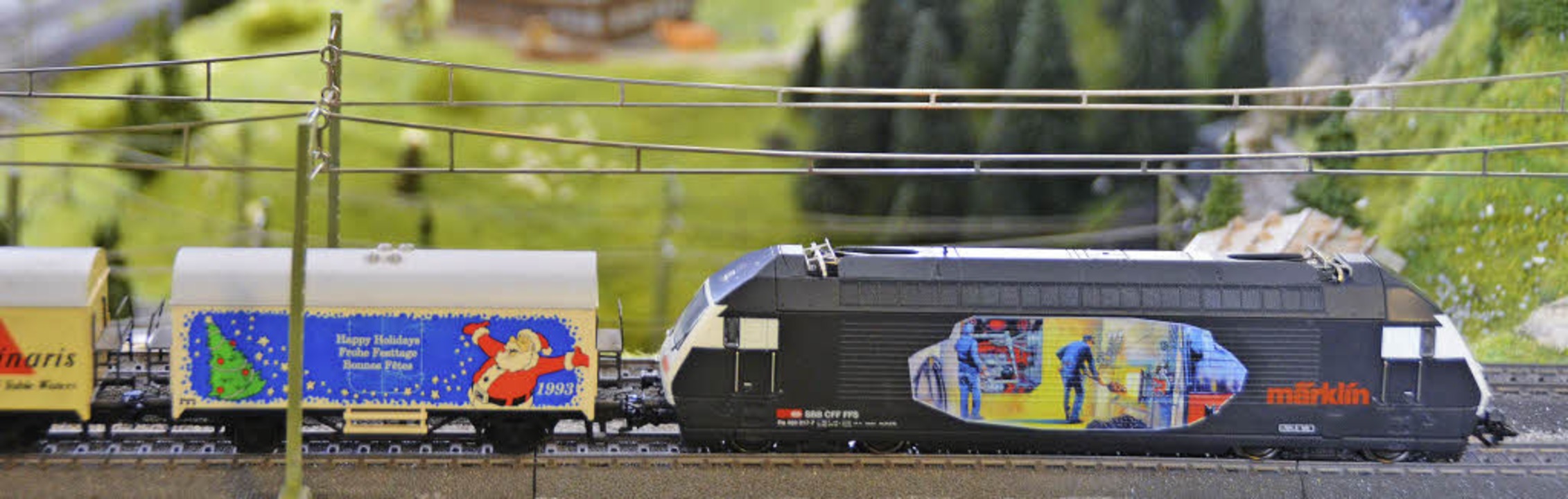 Zugkraft garantiert: eine Lokomotive im Märklin-Outfit  | Foto: Stefan Zahler