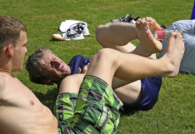 Eine der Disziplinen beim Spiel ohne Grenzen.   | Foto: Sandra Decoux-Kone