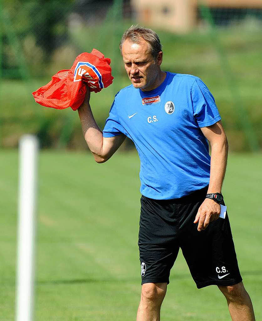 Der SC Freiburg schwitzt im Trainingslager in Schruns.