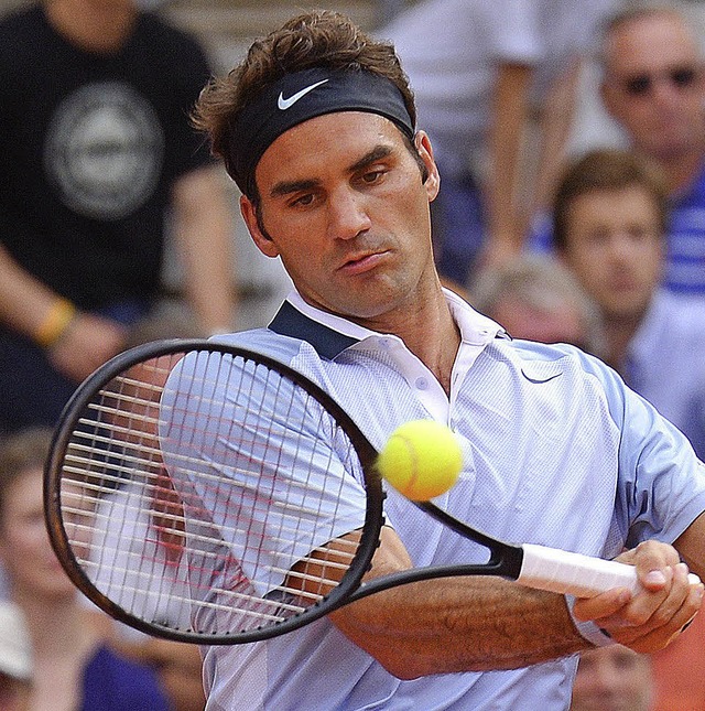 Roger Federer in Aktion   | Foto: dpa