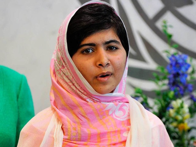Malala Yousafzai bei der UNO   | Foto: AFP