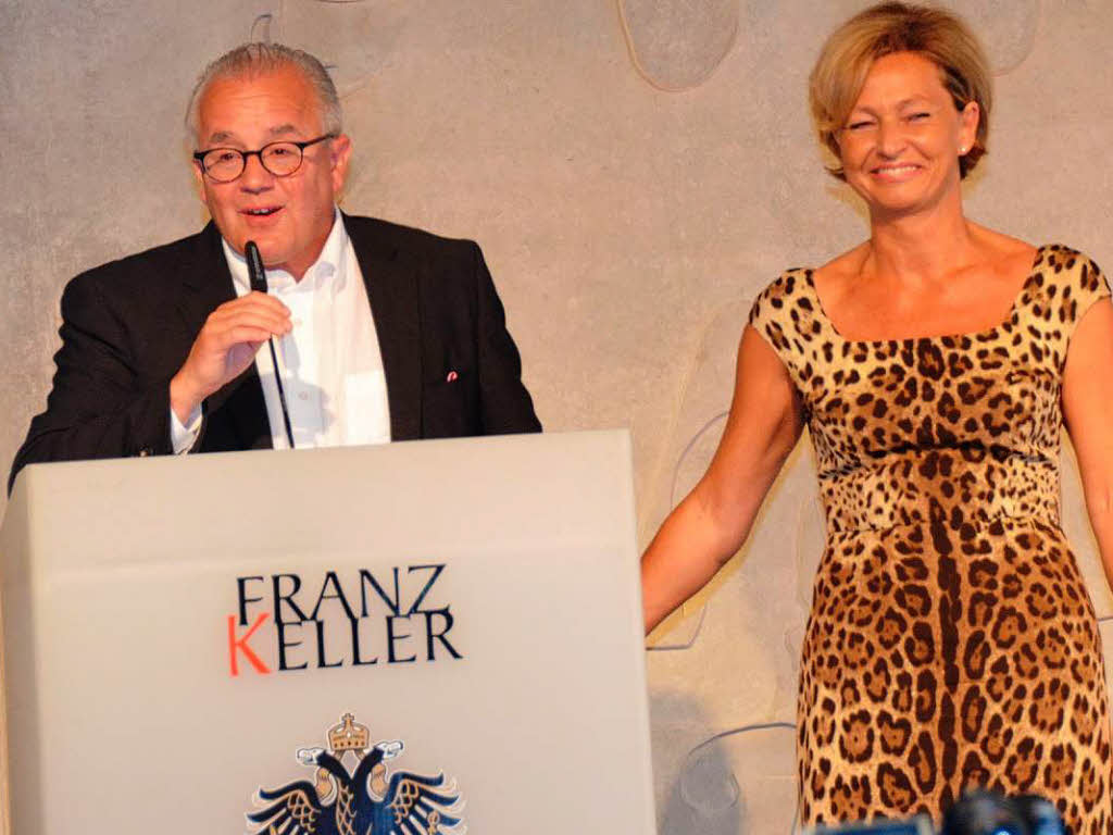 Fritz Keller dankte seiner Frau Bettina fr ihren groen Einsatz.