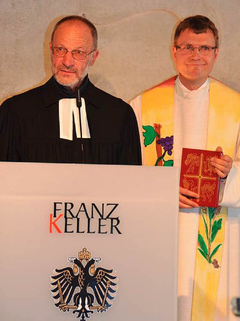 Pfarrer Werner Hfele (links) und Pfarrer Claus Trost