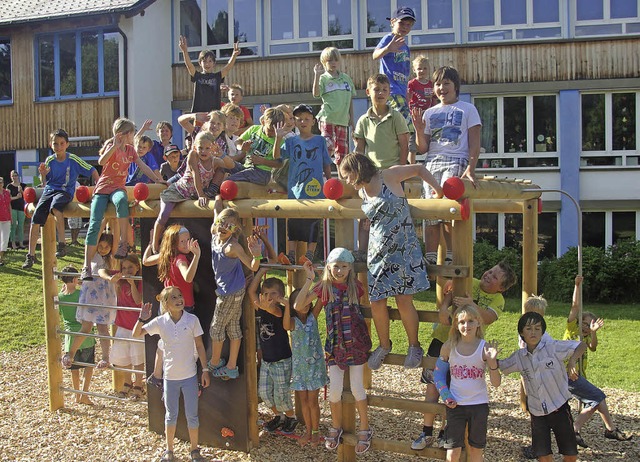 Die Mdchen und Jungen nahmen sichtlic...der Grundschule Feldberg in Beschlag.   | Foto: Tina Httich