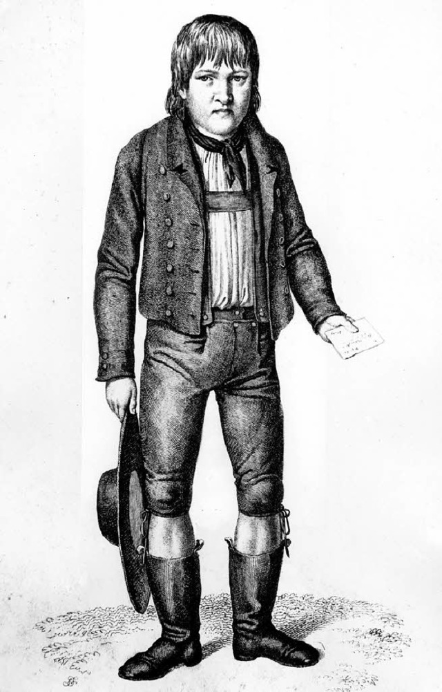 Kaspar Hauser in einer zeitgenssischen Darstellung   | Foto: dpa