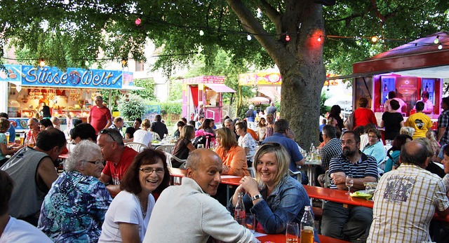 Das Schlossparkfest in Oberrimsingen war in diesem Jahr sehr gut besucht.  | Foto: meike zorn
