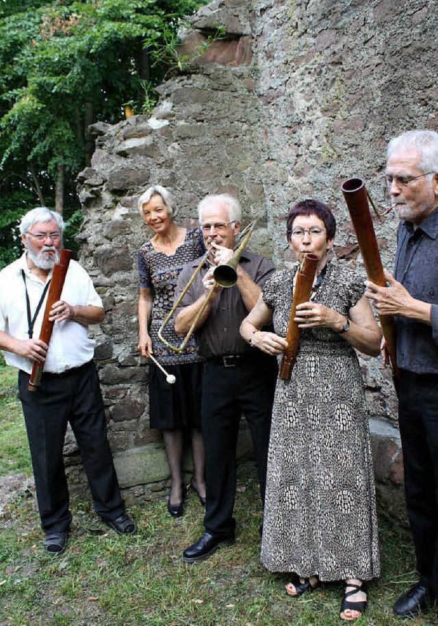 El Camino musiziert mit  historischen Instrumenten.   | Foto: Gabriele Fssler