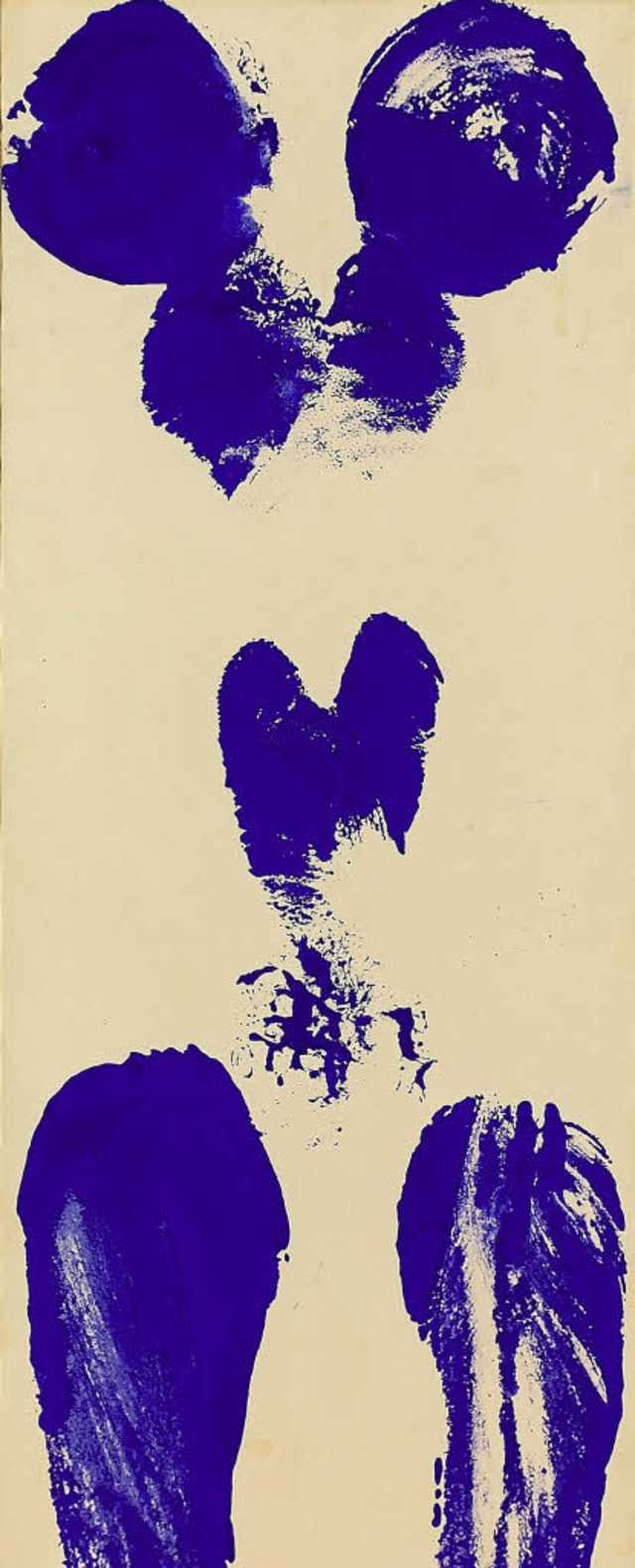 Leuchtender Krperabdruck: Yves Kleins &#8222;ANT 37&#8220;, um 1960  | Foto: Pro