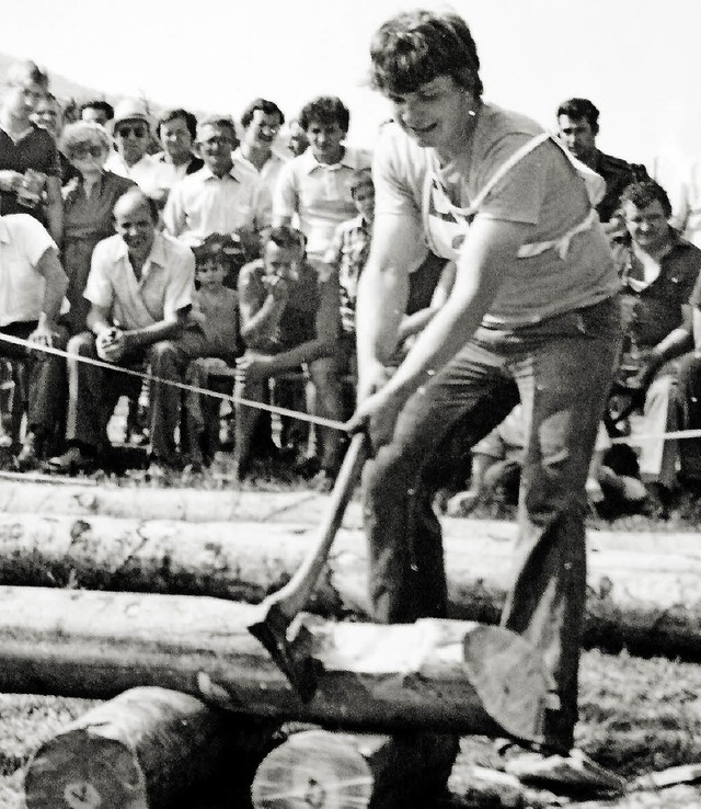 Anton Vgele geht am Wochenende zum 35...iere 1979, rechts beim Wettkampf 2011.  | Foto: repro/foto: heidi fssel